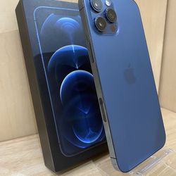 Apple IPhone 12 Pro Max 256GB Pacific Blue Factory Unlocked/ Liberado De Compania 