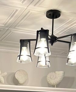 FREE Diningroom ceiling lamp. With Edison bulbs