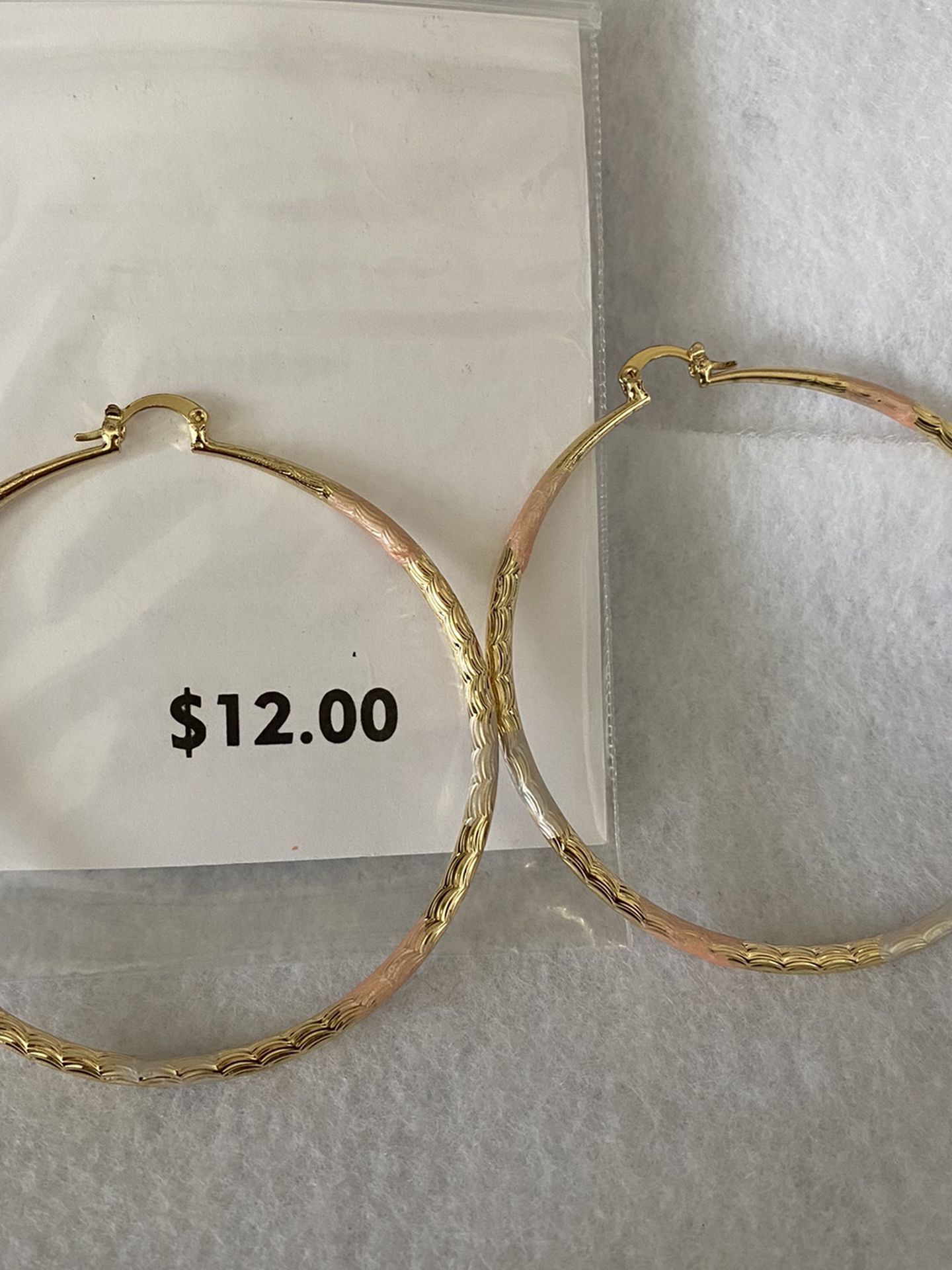 Earrings 😍😍😍for $12.00 Filled Gold 14K