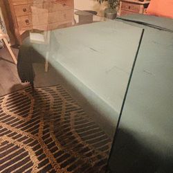 Large 38” Square Thick Glass Table Top