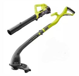 RYOBI 18V BLOWER AND TRIMMER SET (TOOL ONLY)