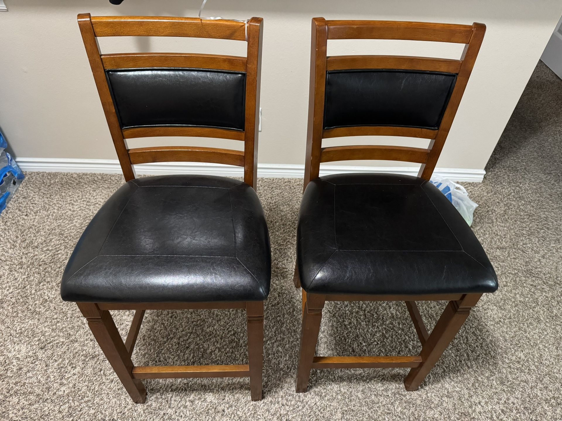 Set Of Wooden Bar Stool For $80
