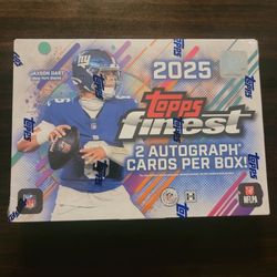 Topps Finest 2025 Hobby Box Sealed. 