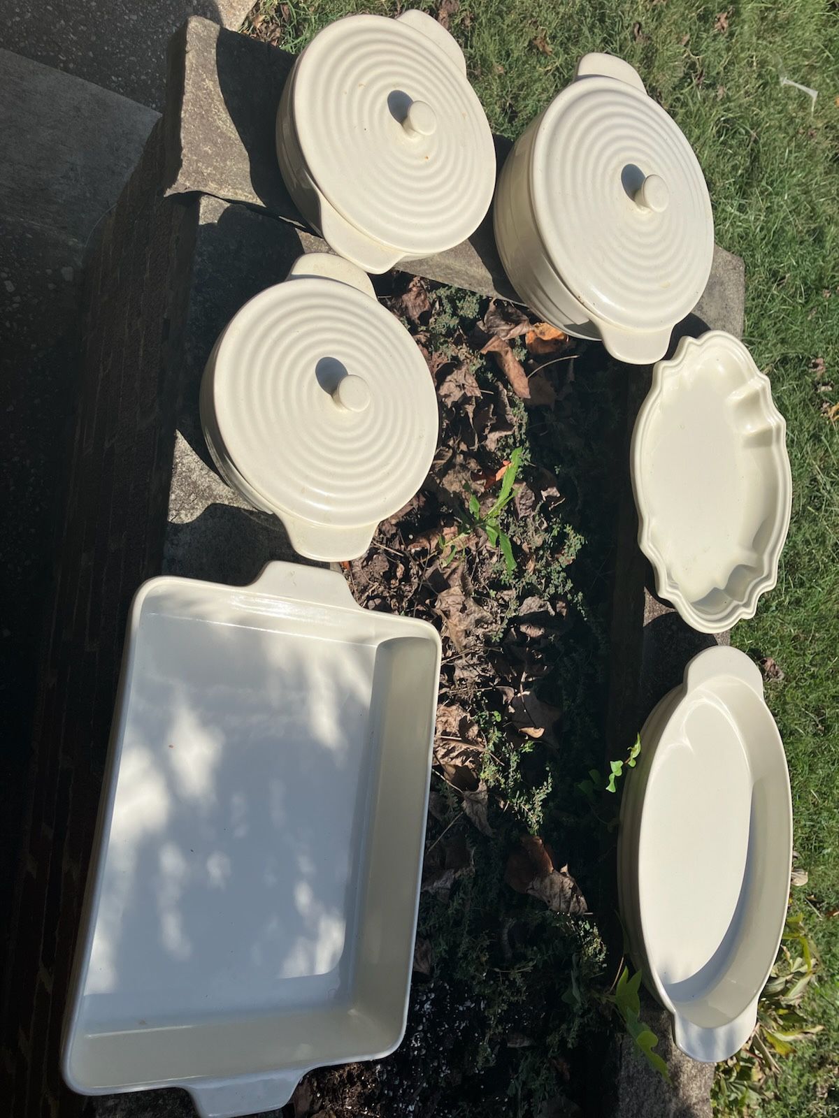 Cream Ceramic Bake Set