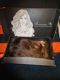 Short Hair extensions dark brown