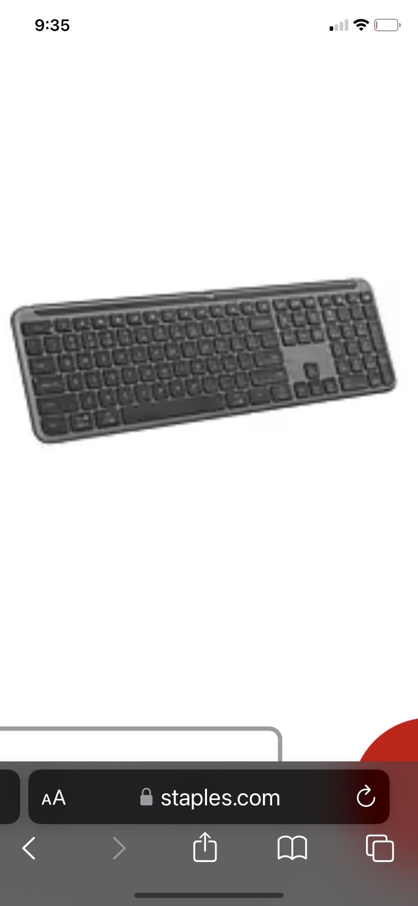 Logitech Wireless Keyboard Slim K950