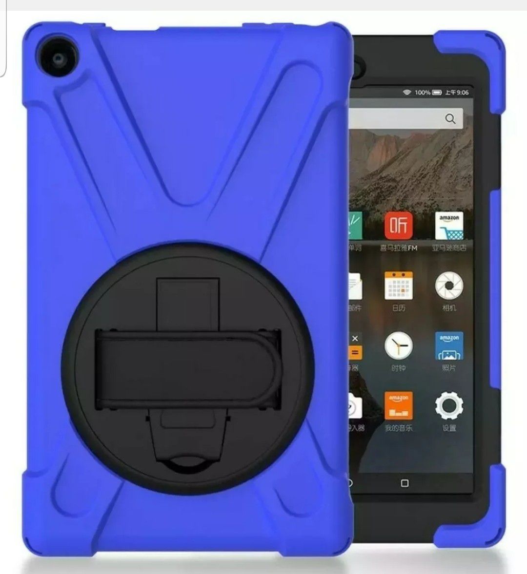 For Amazon Kindle Fire 7/HD 8/HD 10 Case Hybrid Rubber Rugged Cover & screen protector