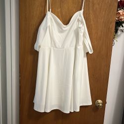 Off The Shoulder White Dress