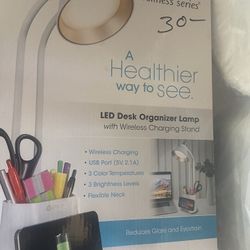 Desk lamp/phone Charger Desk Organizer