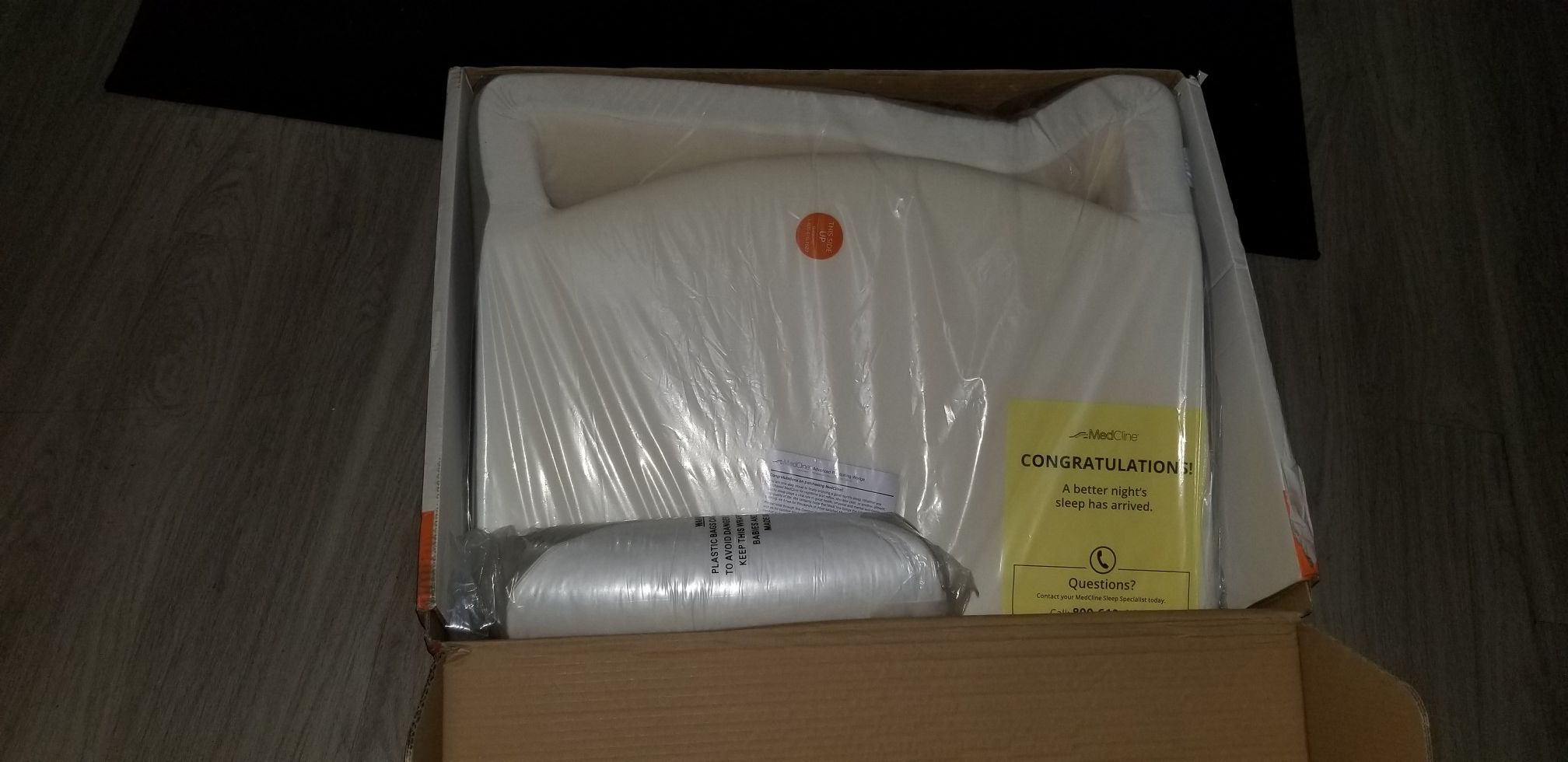 MedCline Acid Reflux Relief Bed Wedge and Body Pillow System BRAND NEW IN ORIGINAL PACKAGING