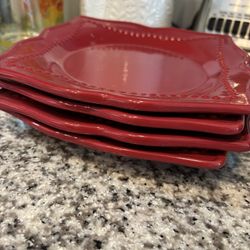 Princess House Red Pavilion Small Plates