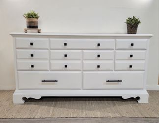 White 9-Drawer Dresser- American Drew