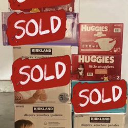 Baby Diapers (PRICE IS IN DESCRIPTION)