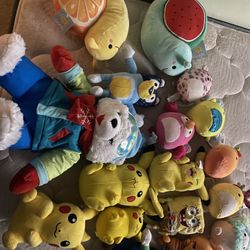 plushies and squishmallows
