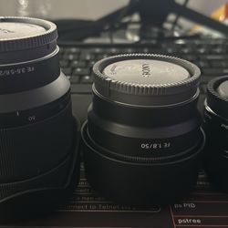 3 Sony Lenses Bundle E Mount ($600)
