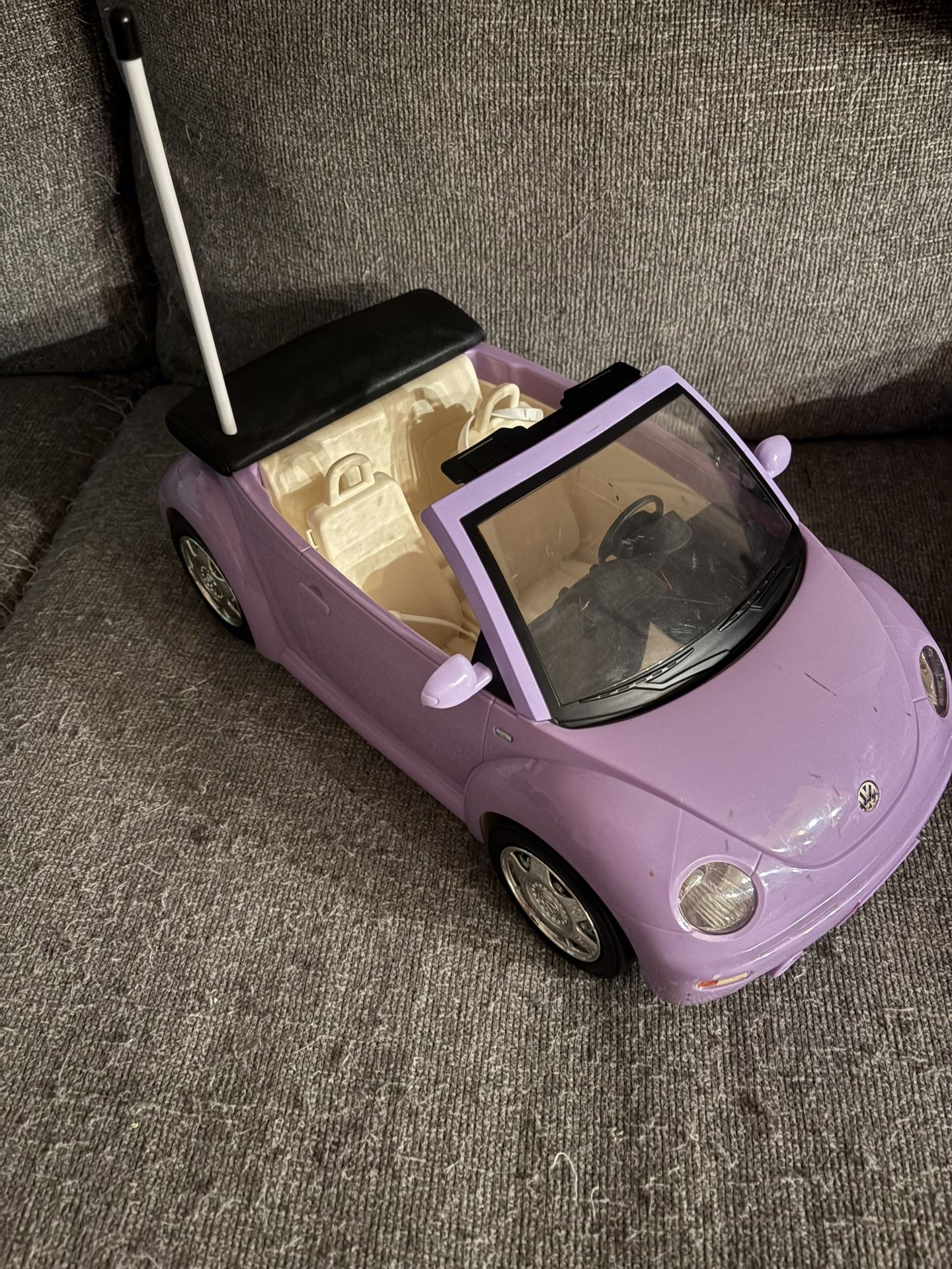 Barbie VW Volkswagen Beetle Bug Convertible CAR Purple 2003 Mattel No Remote Toy
