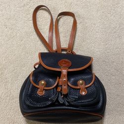 Original Dooney & Bourke All Weather Leather Black and Brown Bag