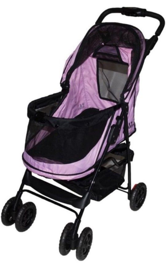 Pet Gear No-Zip Happy Trails Pet Stroller for Cats/Dogs, Zipperless Entry