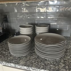 Grey Dinnerware Set