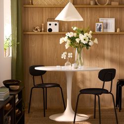 Ikea DOCKSTA white circular dining table