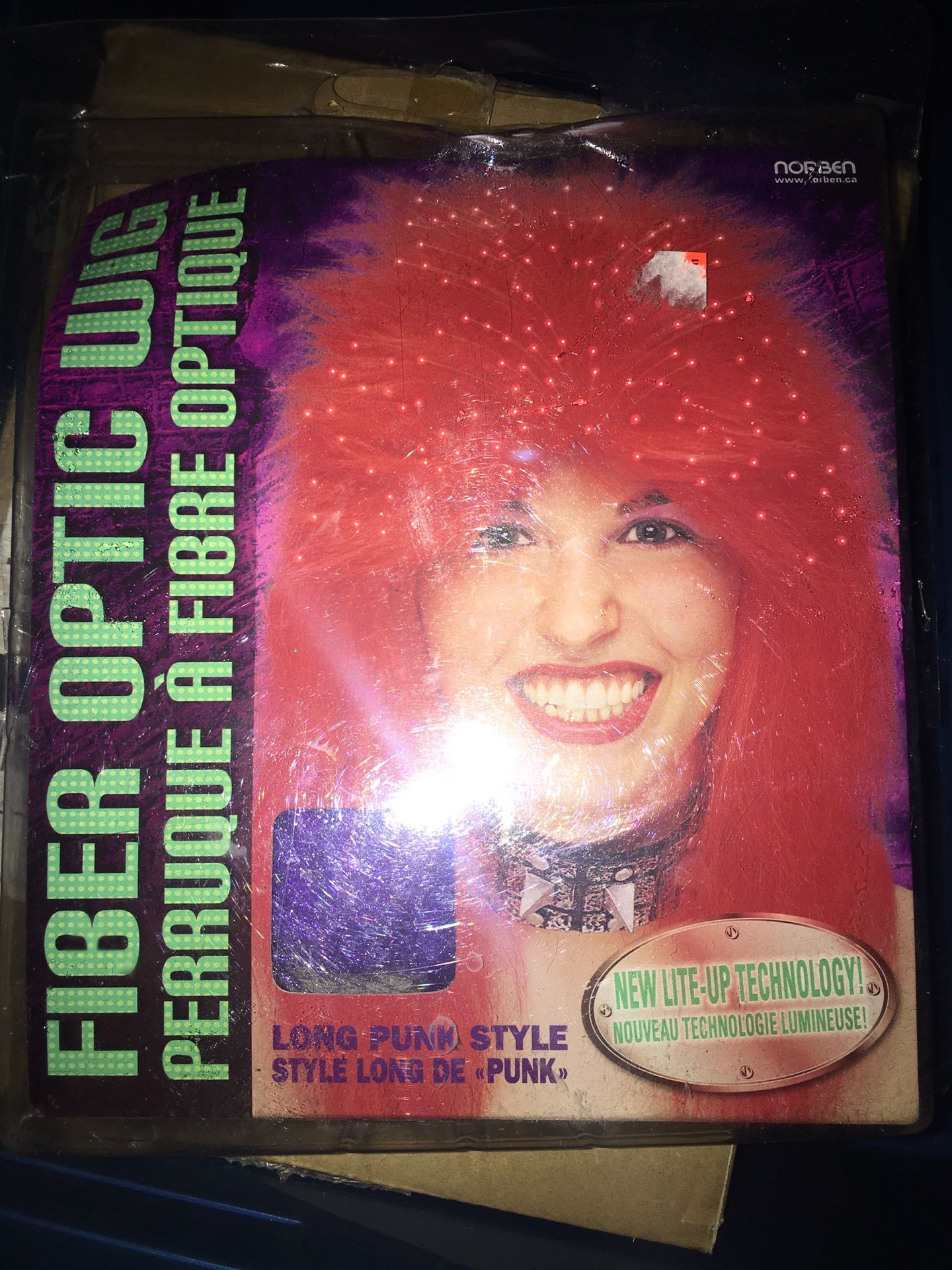New fiber-optic wig and package only $10 firm