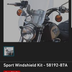 Harley-Davidson 58192-87A Sport Winshield. See Description Page.