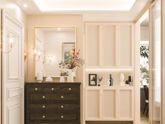 Keonjinn Brushed Gold Bathroom Mirror 30 x 36 Inch Metal Framed Rectangular Wall Mirror Brushed Gold Mirror for Bathroom Gold Vanity Mirror Rectangle 