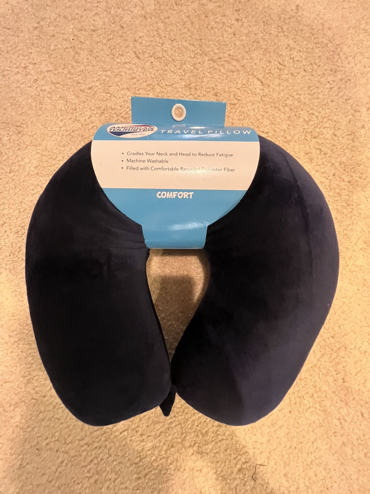 Blue Travel Airplane/Car Neck Pillow