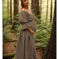 HUGE DISCOUNT. Photo shoot maternity Dress For Pregnancy Pics Or Just Wearing To Be Comfy. 