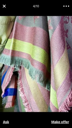 LV Monogram Scarf / LV shawl, LV headscarf, LV Wrap, cashmere and silk scarf-HOLIDAY SPECIAL $120 FREE SHIPPING