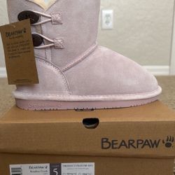 pink bear paw boots