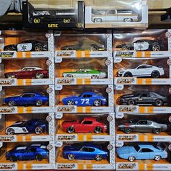 BIGTIME MUSCLE 1:24 Camaro/Chevy-GMC truck/Corvette/Chevelle/Impala SS/Pontiac GTO & Firebird/Mustang/Shelby GT500/ Charger/ Plymouth GTX