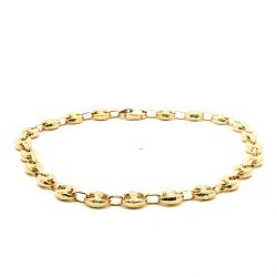 Ladies 14k Yellow Gold 10-inch Gucci Style Link Bracelet 8.0 Grams 11055544