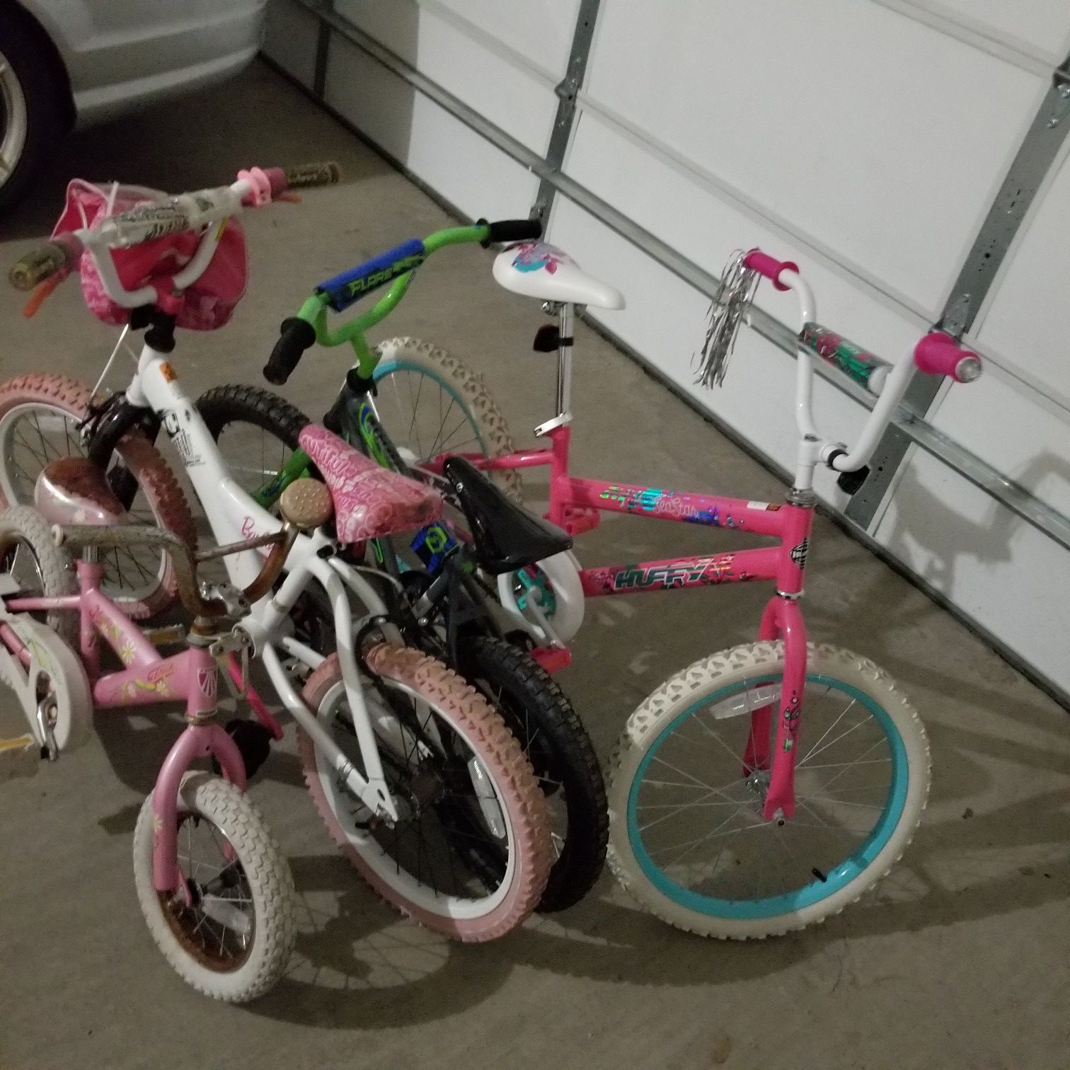 Like new kids bikes 3 girls and one boy bike