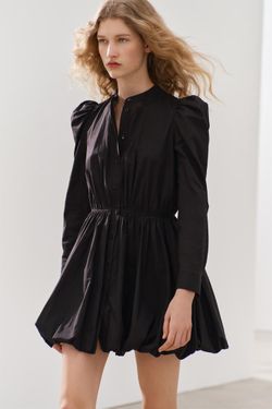 ZARA NWT blogger's favorite black ZW COLLECTION MINI BALLOON DRESS size M  for Sale in Staten Island, NY - OfferUp