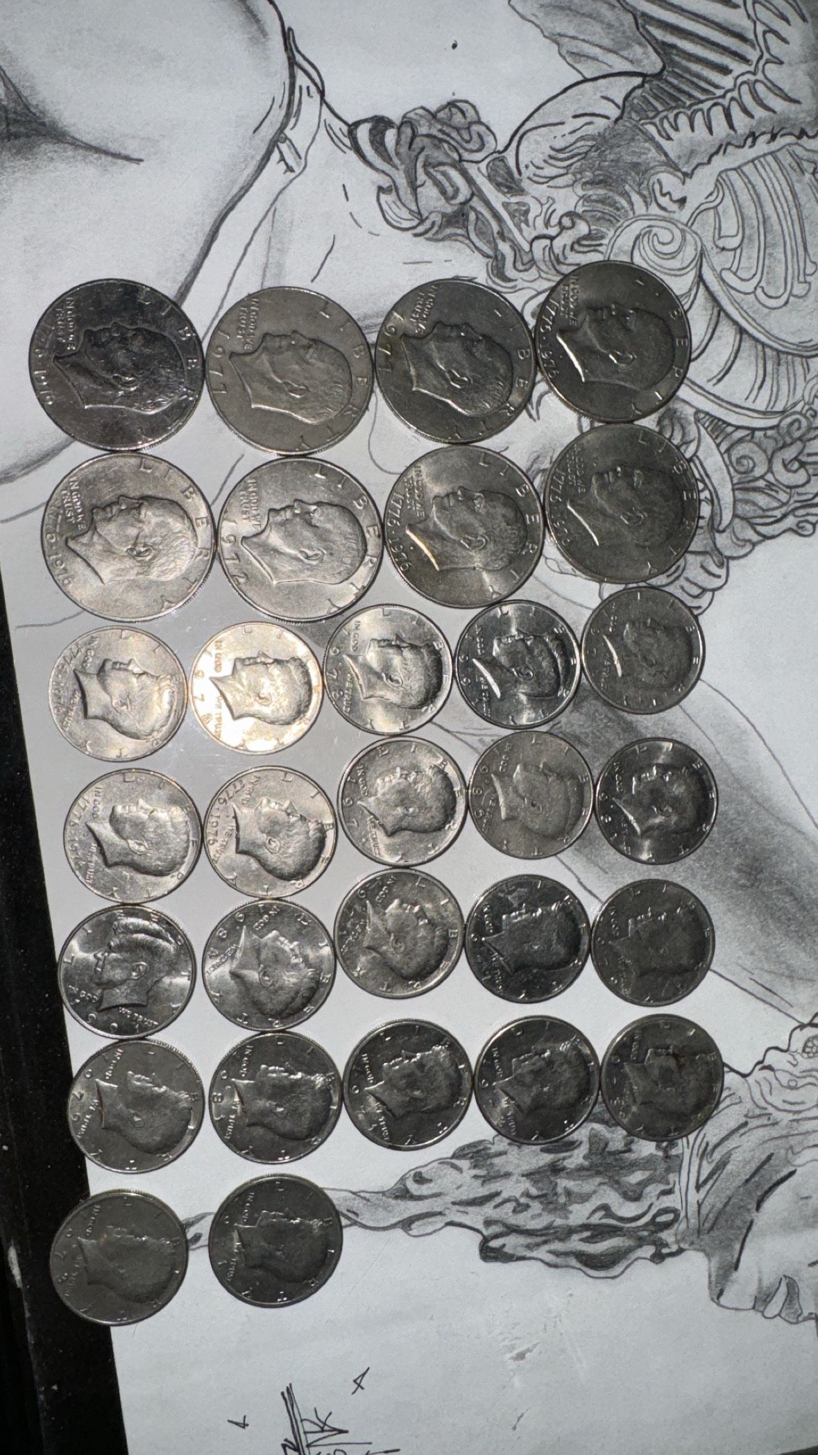 Kennedy Coins And Eisenhower Coins