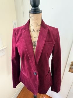 Banana Republic Burgundy Corduroy Blazer -- Size 8
