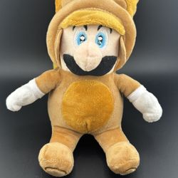 Nintendo Super Mario plush doll toy stuffed animal Tanooki Raccoon Mario 9” Anime 