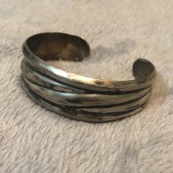 Silver/Black Fashion Cuff Bracelet