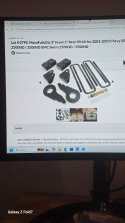 MOTOFABABLIFTS 3" Front/ 2" Rear Lift Kit Silverado/ Sierra