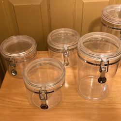 Plastic Sealable Storage Jars