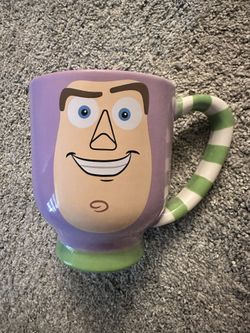 Disney Buzz Lightyear Striped Mug And Mr Potato Head Mug