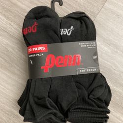 NWT Penn Men’s Socks 20 Pairs 