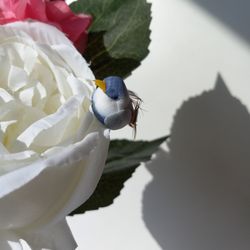 New Artificial  Decorative Rose Flower Bouquet Set In Crystal Glass Vase  Arrangement  Plant 