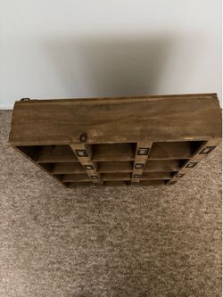 Wooden shelf