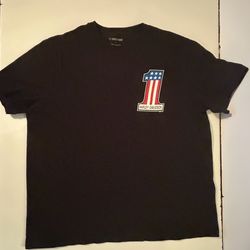 Biggs Harley-Davidson Las Vegas Graphic T-Shirt Black USA Flag Tee Men’s Large