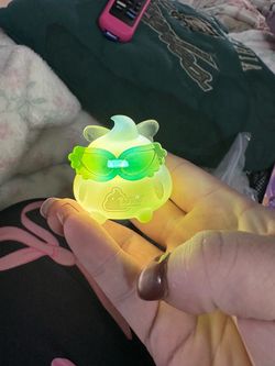 Glowing Poop Emoji Character Figure with Sunglasses