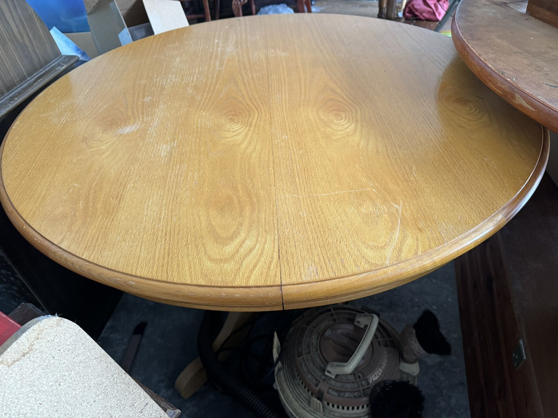 Solid Wood Dining table with leaf And Chairs