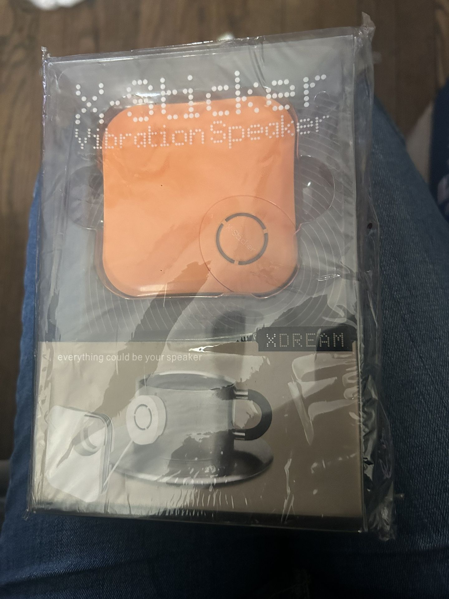 X-Dream X-Sticker Vibration Speaker Turn Anything Into A Speaker Orange 