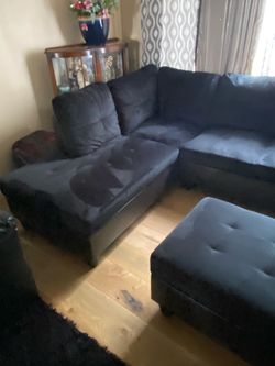 Black sectional sofa